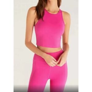 Z Supply Active Strength High Neck Tank Fuchsia NEW (size L)